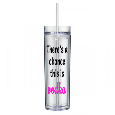 There's a Chance This Is Vodka Water Bottle