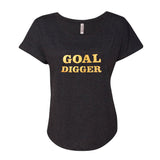 Goal Digger Glitter Dolman Shirt