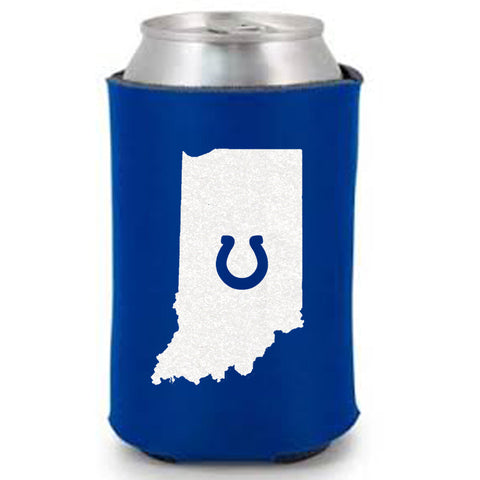 Indiana with Horseshoe Can Cooler