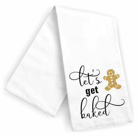 Let's Get Baked Kitchen Holiday Towel