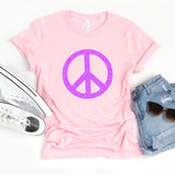 Peace Sign Glitter Shirt