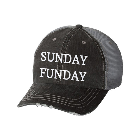 Sunday Funday Distressed Ladies Trucker Hat
