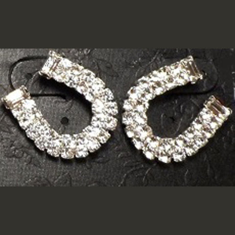 Crystal Horseshoe Earrings