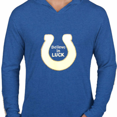 Colts Believe in Luck Tri Blend Hoodie