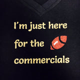 Here For the Commercials Glitter Shirt