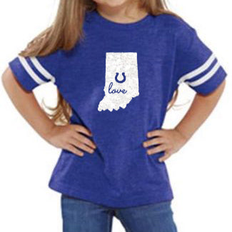 Indiana with Horseshoe Cut Out Toddler Shirt