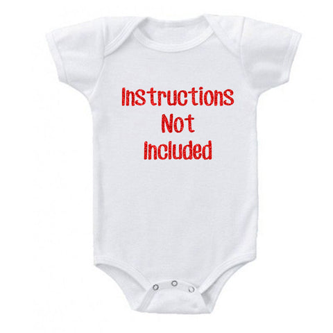 Instructions Not Included Glitter Onesie