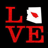 Love with Arizona Cardinals Glitter Dolman