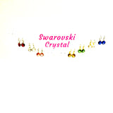 Swarovski Crystal on Hoop Earrings