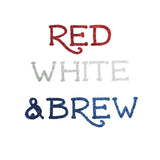 Red White & Brew Glitter Tank