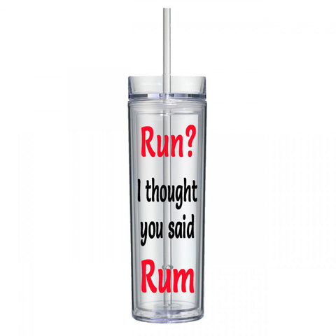 Run? I Thought You Said Rum Water Bottle