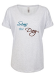 Seas the Day Dolman Glitter Shirt