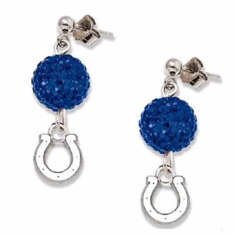 Indianapolis Colts Football Crystal Earrings