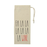 Fa La La La La La La Wine Gift Bag