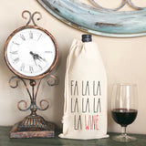 Fa La La La La La La Wine Gift Bag