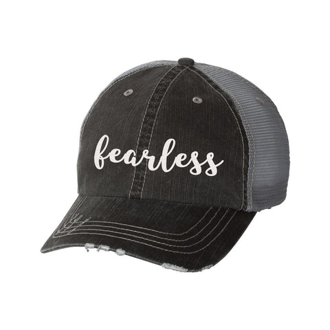 Fearless Distressed Ladies Trucker Hat