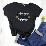 Follow Your Arrow Glitter Dolman Shirt
