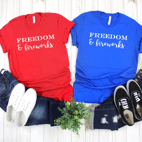 Freedom & Fireworks Short Sleeve Shirt