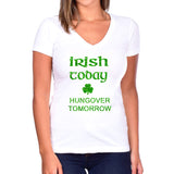Irish Today Hungover Tomorrow Glitter Shirt