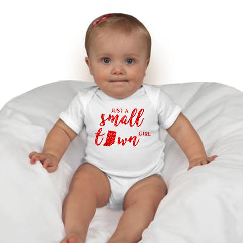 Just a Small Town Girl Indiana Onesie