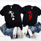 King & Queen Couple Playing Card Shirts