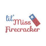 Lil' Miss Firecracker Glitter Onesie