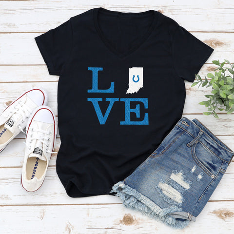 Love with Indiana Glitter Shirt