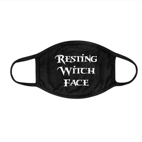 Two Layer Cotton Glitter Resting Witch Face Face Mask