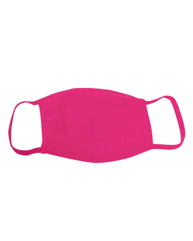 Two Layer Cotton Solid Pink Face Mask