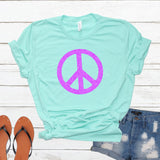 Peace Sign Glitter Shirt