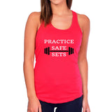 Practice Safe Sets Workout Tank Top