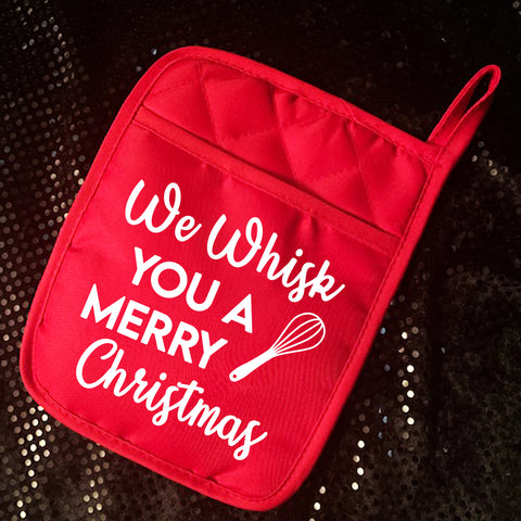 We Whisk You A Merry Christmas Pot Holder