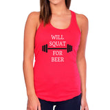 Will Squat for Beer Tank Top