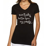 Witch Better Have My Candy Glitter Short Sleeve Shirt